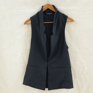 Extra long black vest from express sz 2